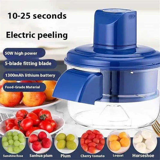 Multi-Function Fruit & Vegetable Peeler with Storage Bowl – Easy Kitchen Prep Tool