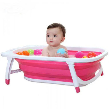 Foldable Baby Bath Tub | Portable Infant Bathtub with Non-Slip Design