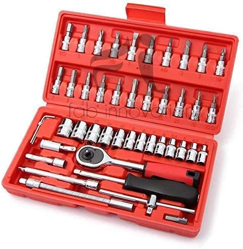 46-Pcs All-in-One Socket & Ratchet Tool Set – Professional Repair Kit