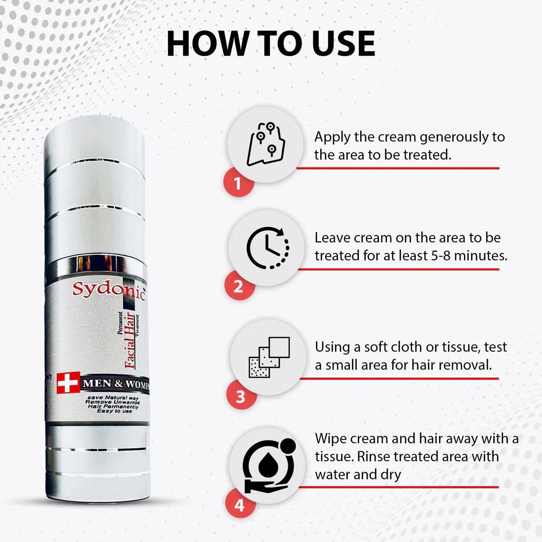 Sydonic Hair Removal Cream For Men & Women